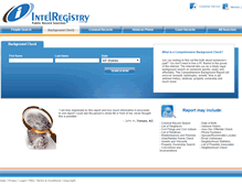 Tablet Screenshot of intelregistry.com